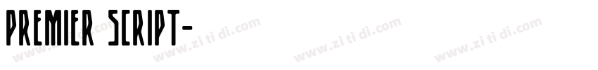 Premier Script字体转换
